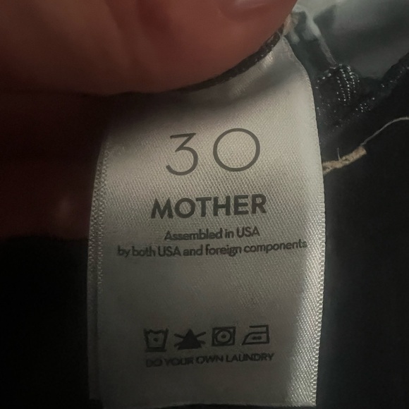 Women's MOTHER Dark Blue Wide-Leg Jeans - Picture 2 of 8